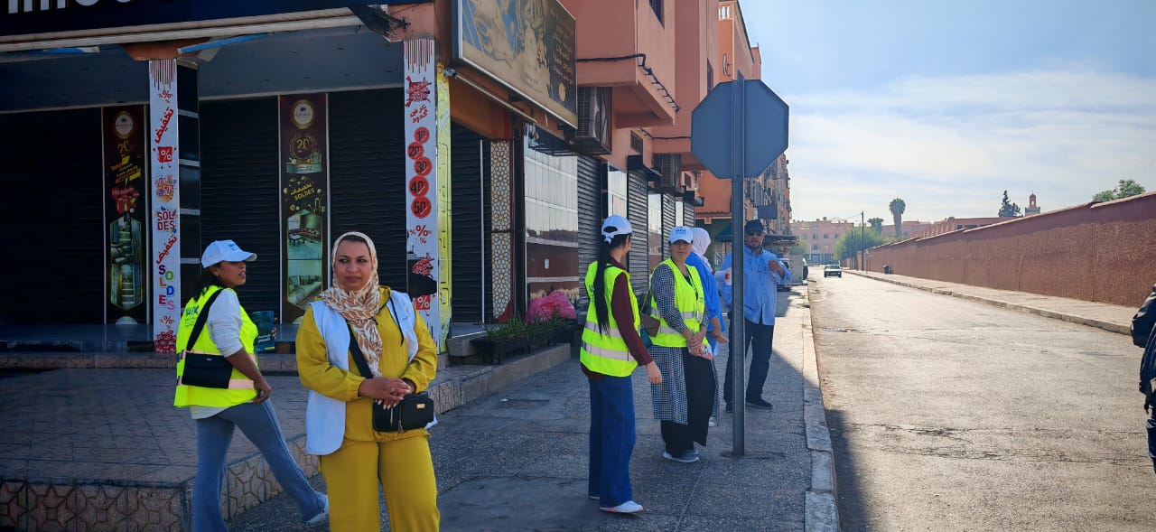 IMG-20251102-WA0297 الرحلة الثالثة للحملة التحسيسية في مجال السلامة الطرقية بمنطقة أزلي بمراكش