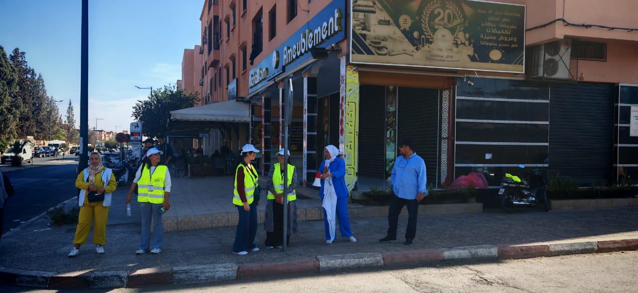 IMG-20251102-WA0299 الرحلة الثالثة للحملة التحسيسية في مجال السلامة الطرقية بمنطقة أزلي بمراكش